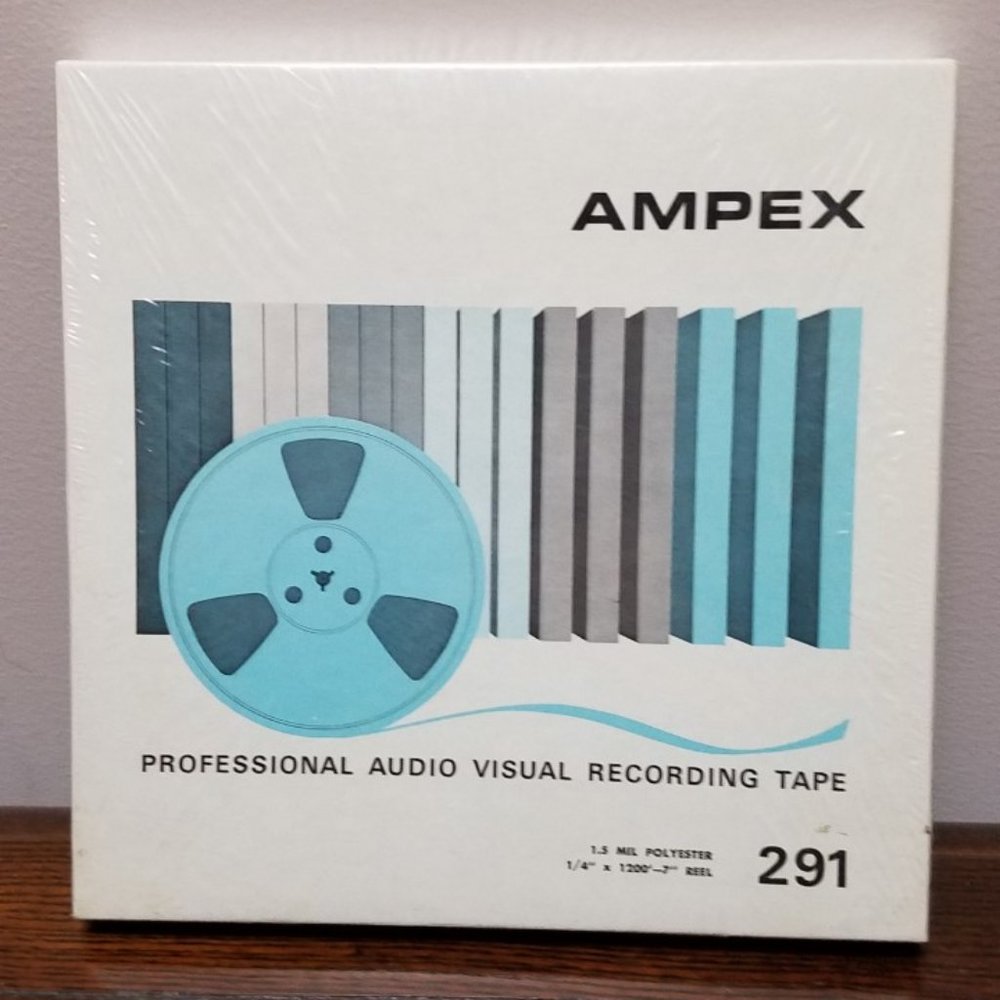 Ampex 291 ,1/4" X 1200' 7"Reel Professional Audio Visual Recording Tape NWT